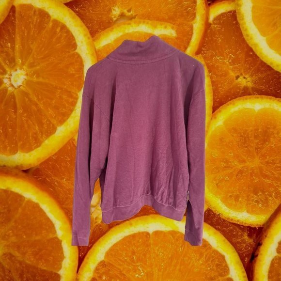 MAROON PINK Sweatshirt with 3/4 Zip Size Large - Picture 3 of 3